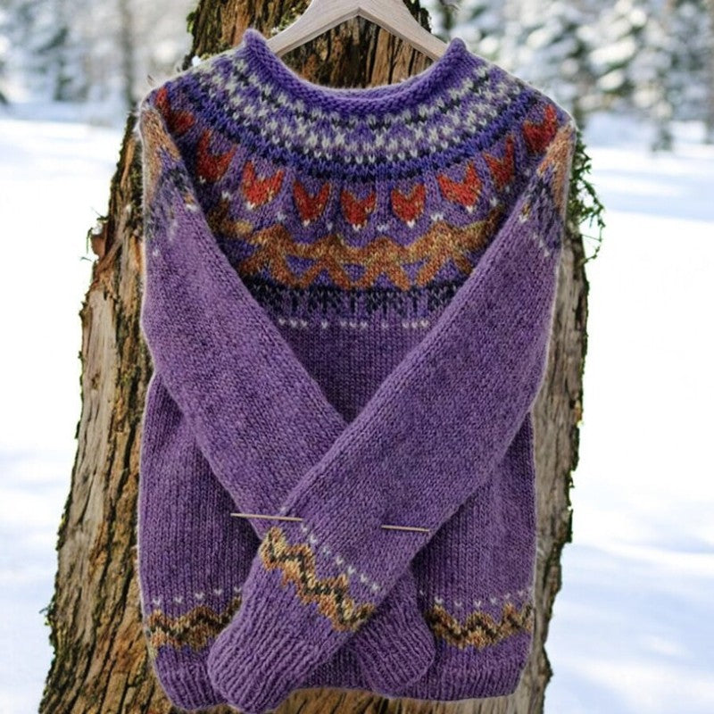 Niamh - Elegant Vintage Jacquard Gilet